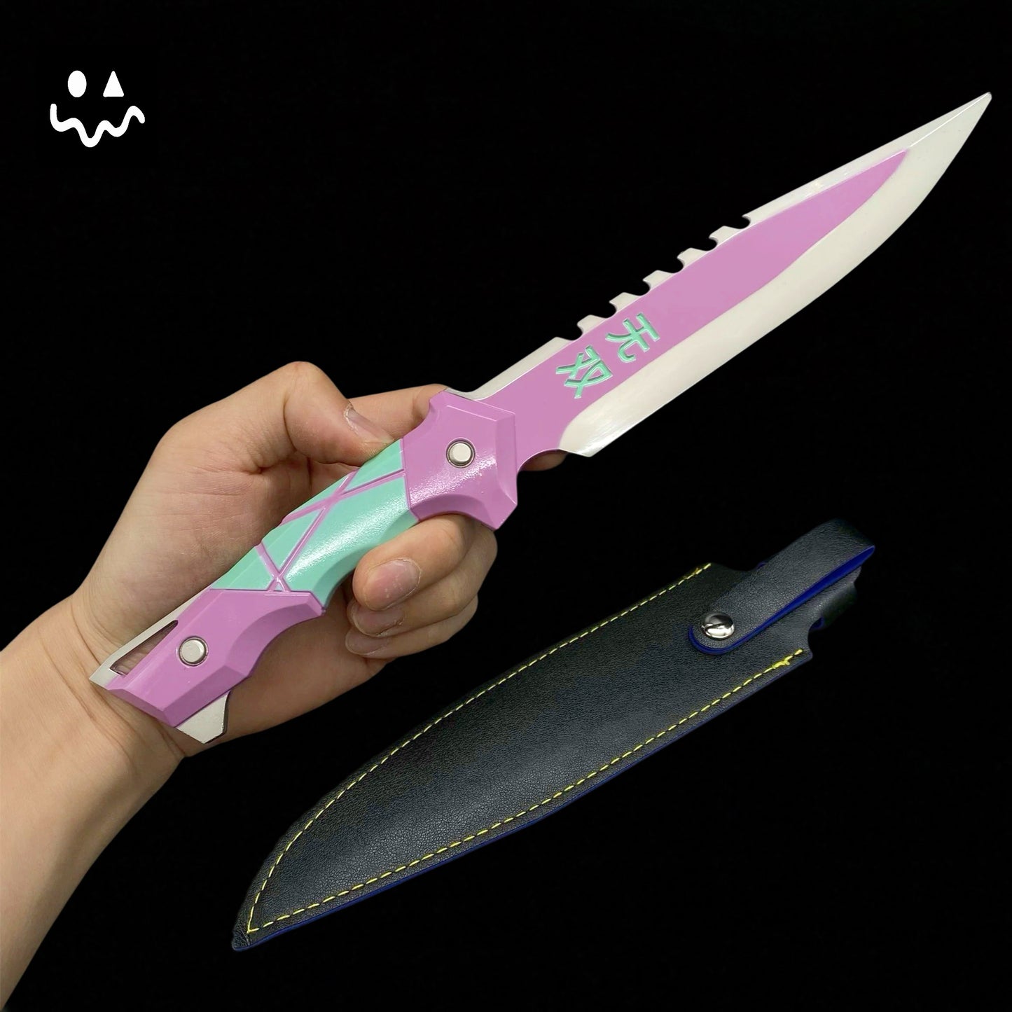 28CM/11" Metal Ego Knife Metal Melee Weapon Game Prop 3 Colors