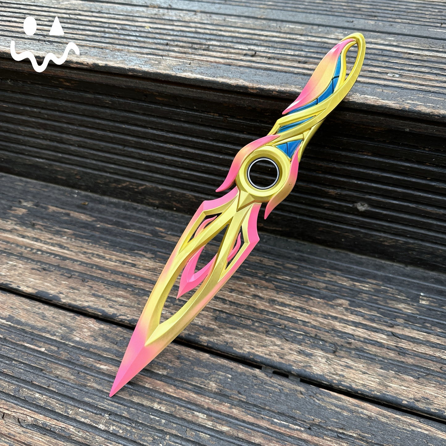 28CM/11" Metal Mystbloom Kunai Game Prop