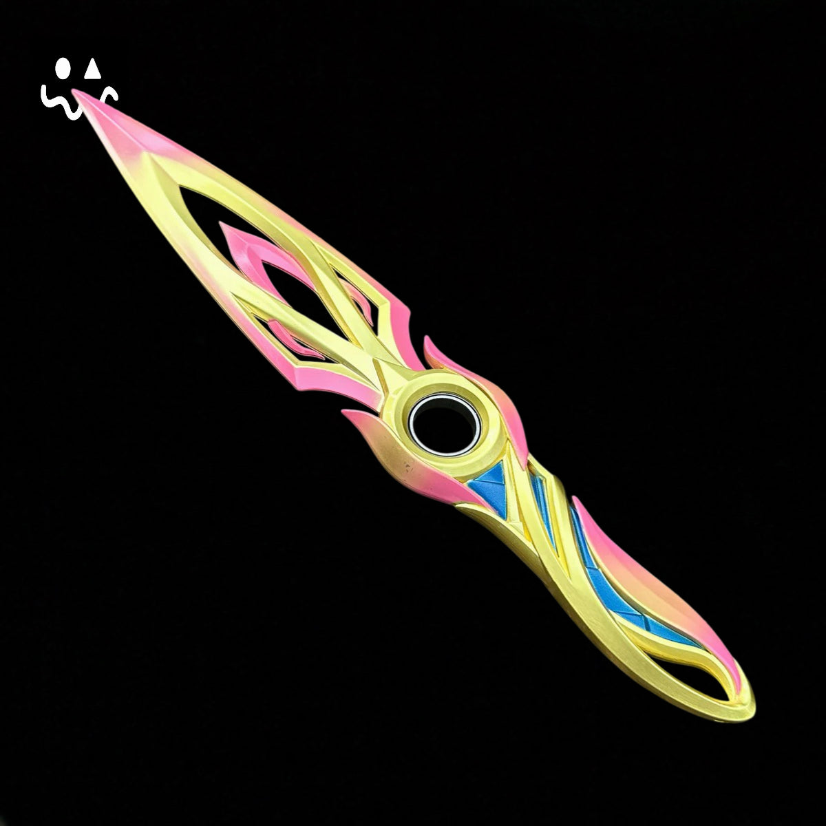 28CM/11" Metal Mystbloom Kunai Game Prop