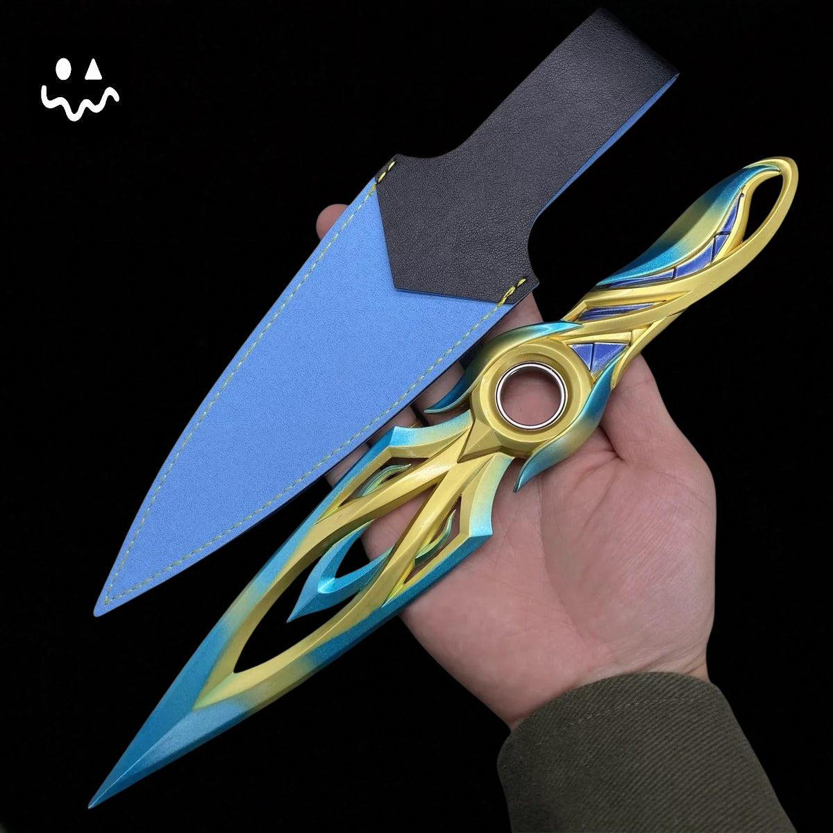 28CM/11" Metal Mystbloom Kunai Game Prop