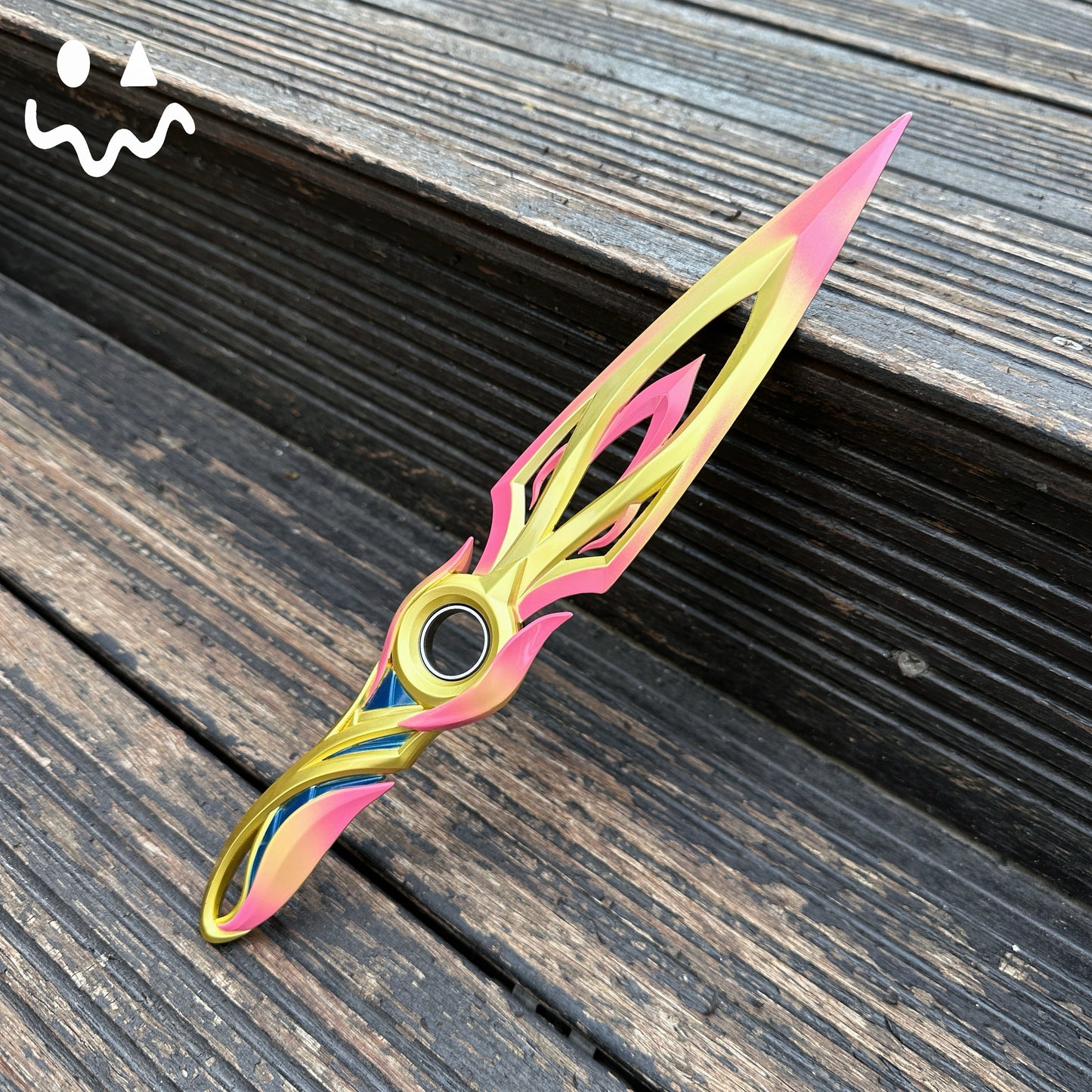 28CM/11" Metal Mystbloom Kunai Game Prop