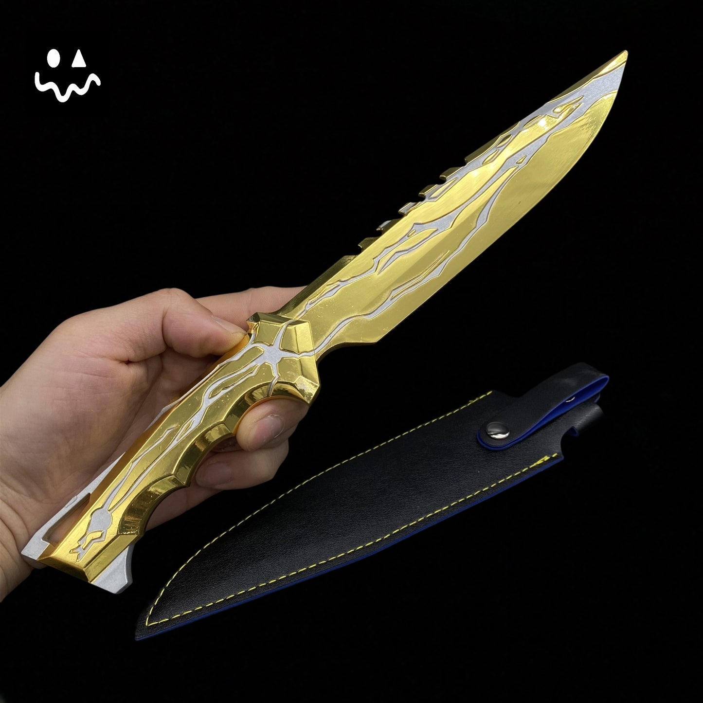 28CM/11" Metal Smite Knife Metal Melee Weapon Game Prop