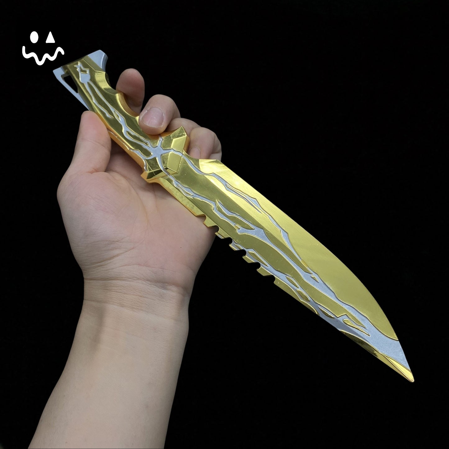 28CM/11" Metal Smite Knife Metal Melee Weapon Game Prop