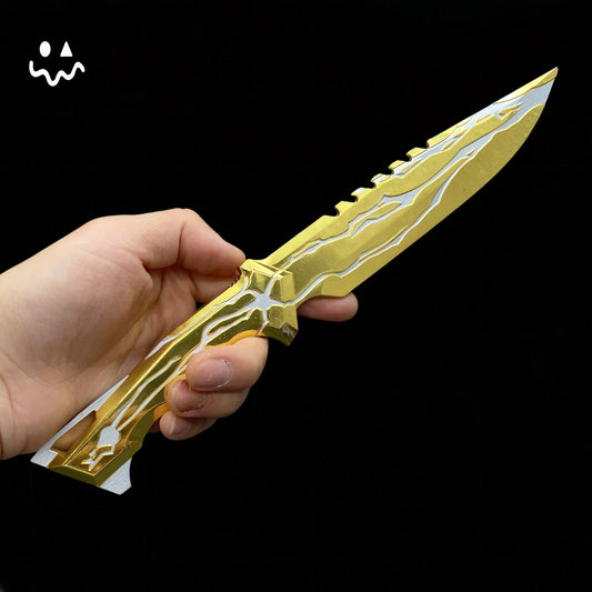 28CM/11" Metal Smite Knife Metal Melee Weapon Game Prop