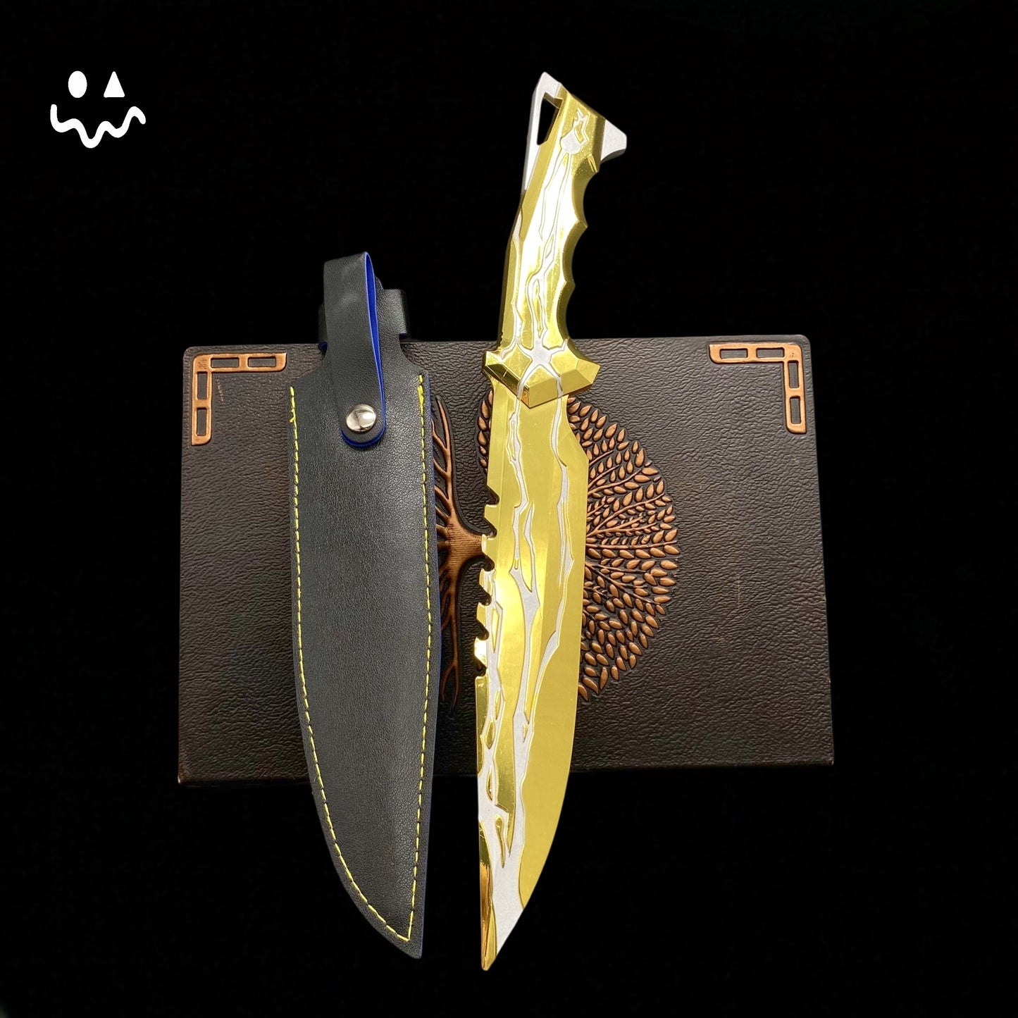 28CM/11" Metal Smite Knife Metal Melee Weapon Game Prop