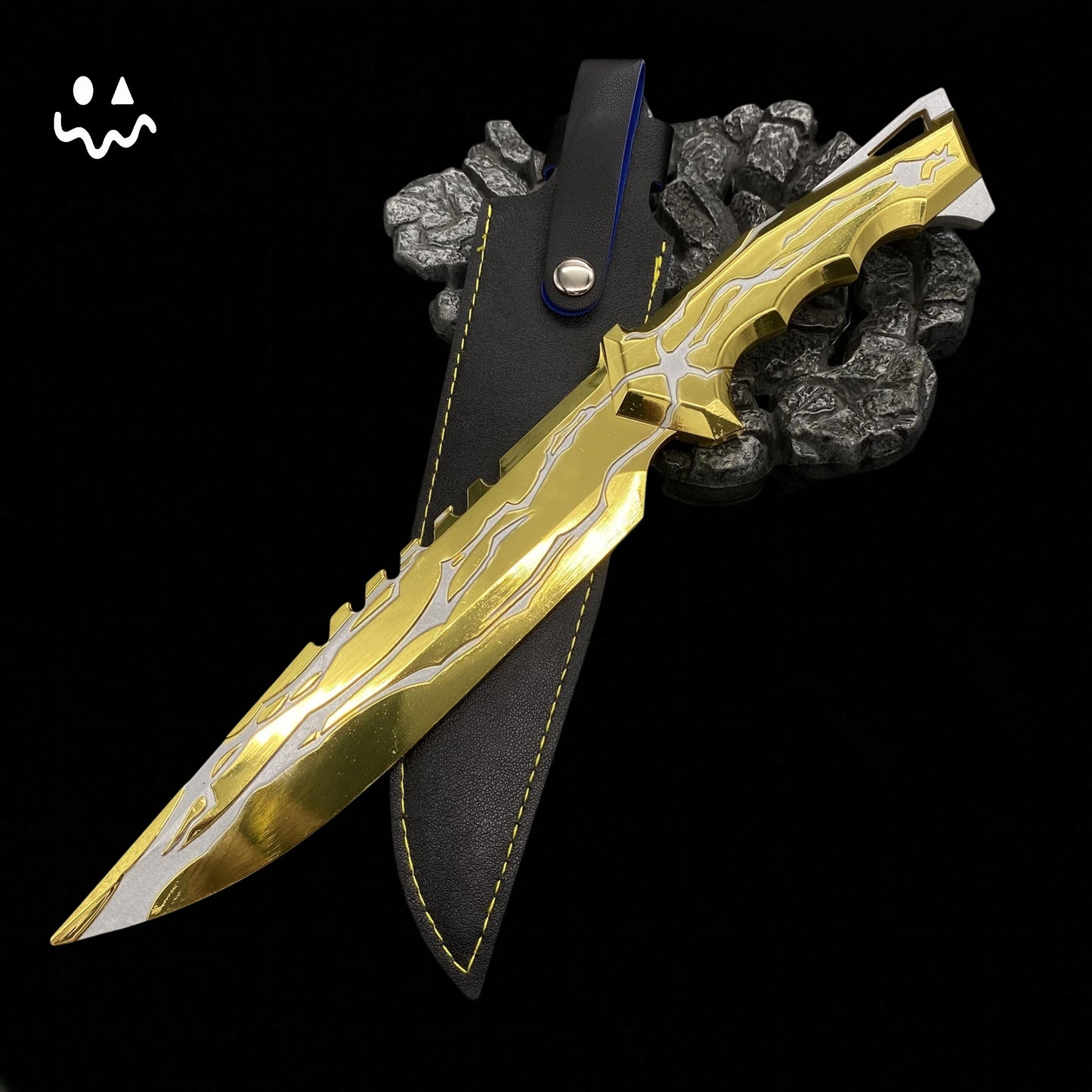 28CM/11" Metal Smite Knife Metal Melee Weapon Game Prop