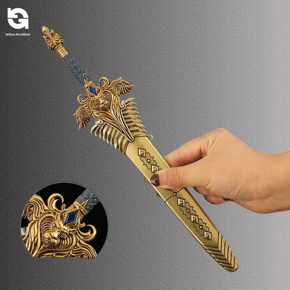 30CM/11.8" Classical Game Royal Guard Sword With Sheath Fan Art For Display