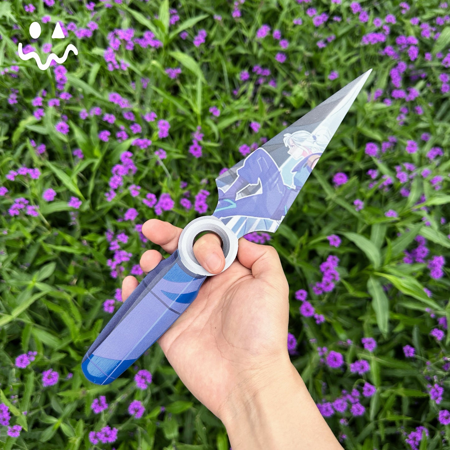 30CM/11.8" Go Volume No 1 Knife Jett Kunai Life Size Wood Replica