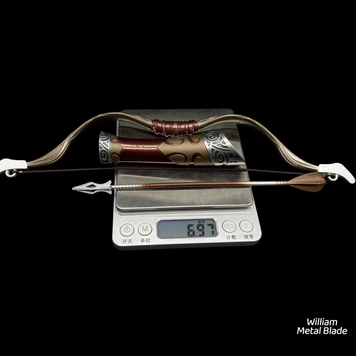 30cm/11.8 " Skyrim Hunting Bow Metal Replica