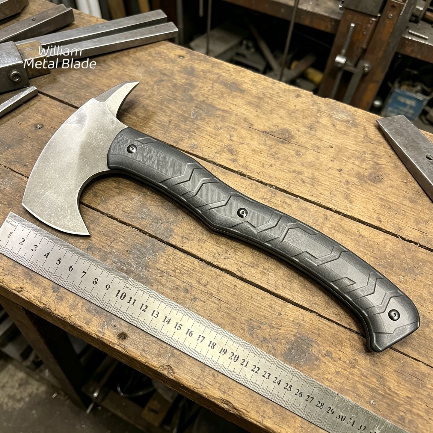 32.5CM/12.7" Hand-forging RE Requiem Axe Steel Replica