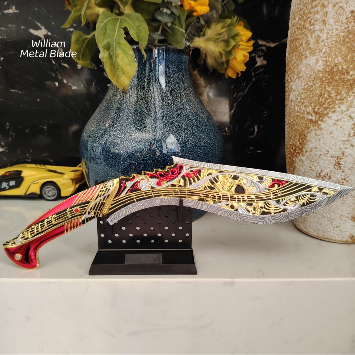 35CM/13.7" Delta Force Elegy Kukri Metal Blunt Replica