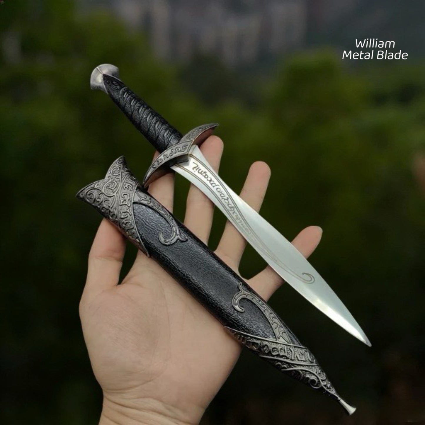 40CM/15.7" Bilbo Baggins Sword Steel Blunt Blade Display Weapon