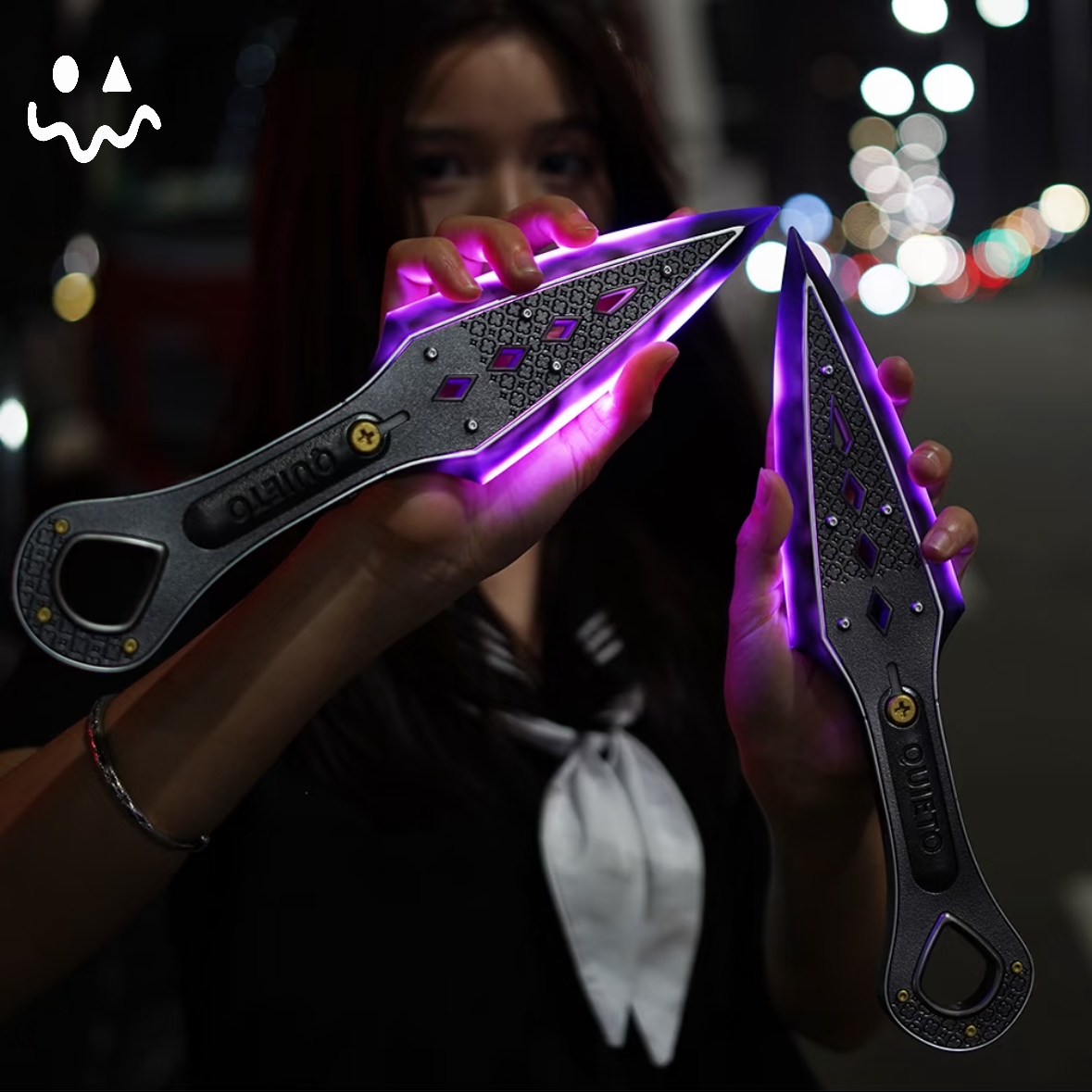 High-quality Purple Wraith Heirloom Kunai 3D Night Lamp