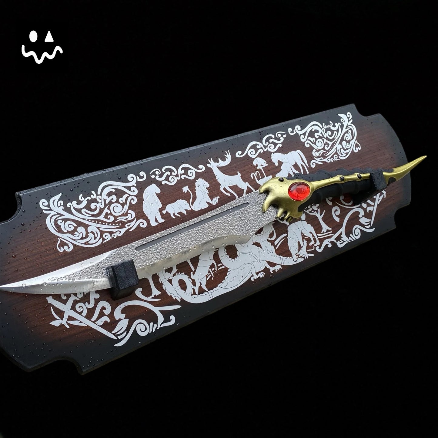 48CM/18.8" Arya Stark Valyrian Steel Dagger Catspaw Dagger Alloy Blunt Blade 1:1 Replica