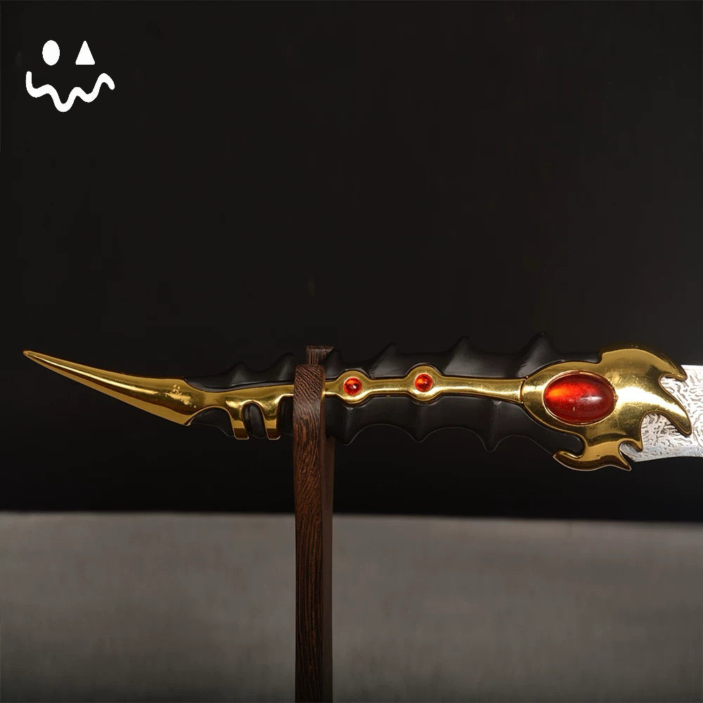 48CM/18.8" Arya Stark Valyrian Steel Dagger Catspaw Dagger Alloy Blunt Blade 1:1 Replica