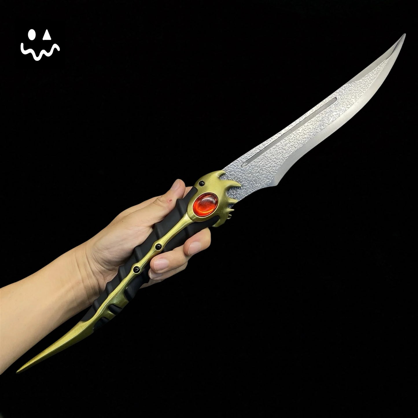 48CM/18.8" Arya Stark Valyrian Steel Dagger Catspaw Dagger Alloy Blunt Blade 1:1 Replica