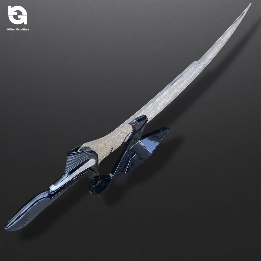 93CM/36.6" 1:1 Alita Sword Damascus Steel Blade Hot Copsplay Prop Replica