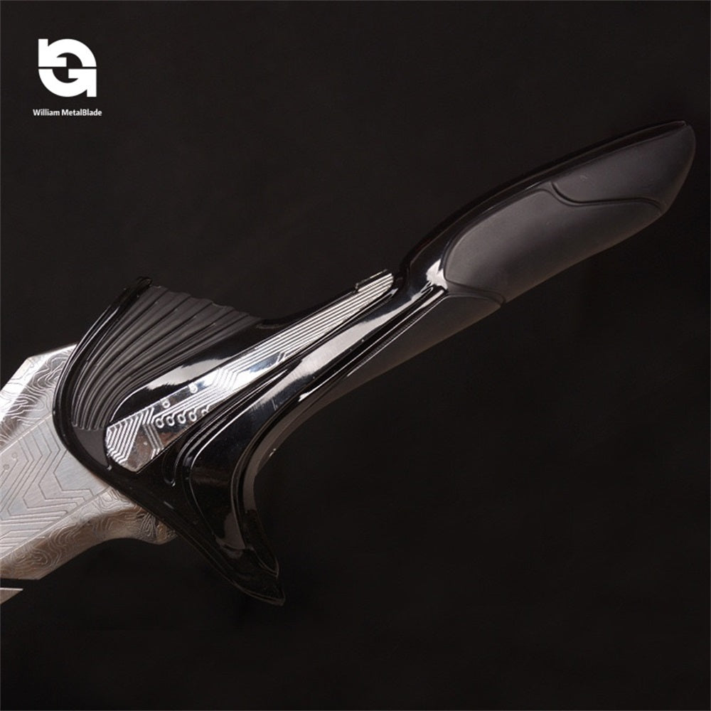 93CM/36.6" 1:1 Alita Sword Damascus Steel Blade Hot Copsplay Prop Replica