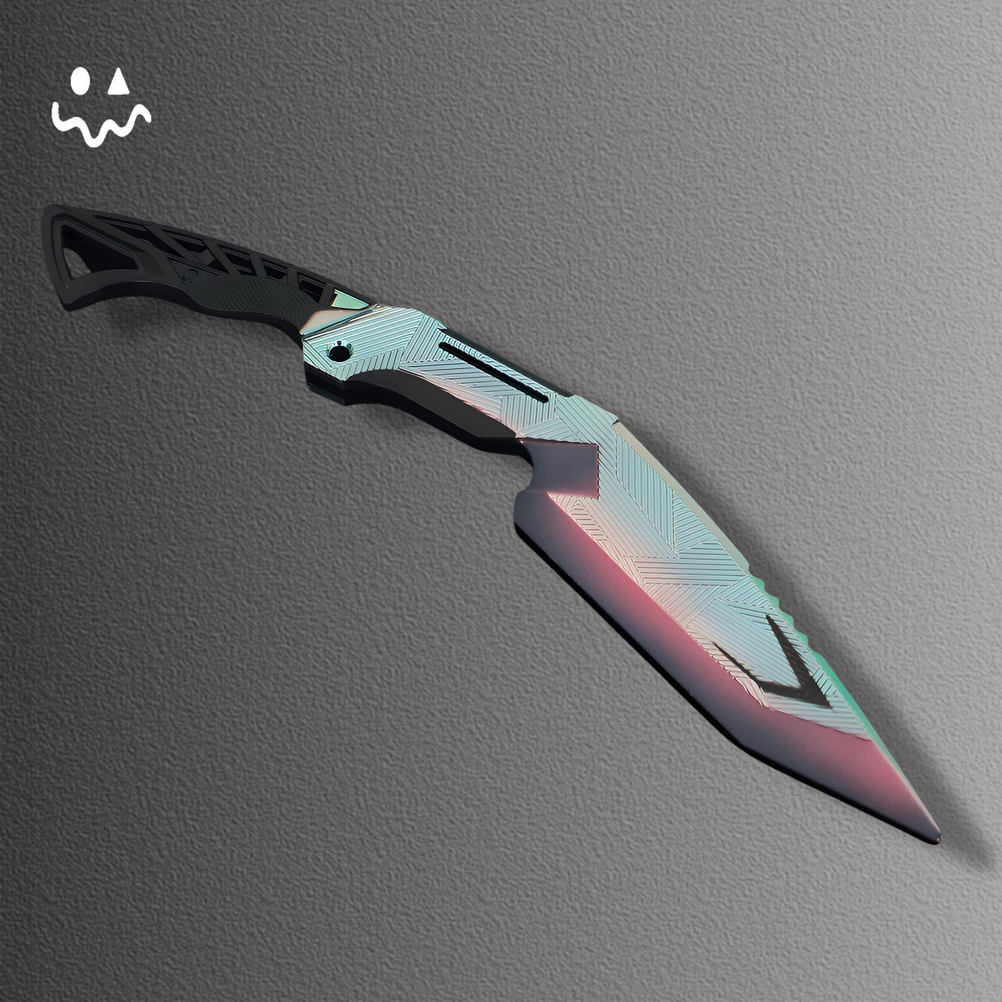 30CM/11.8" Arena Breakout  Darkness Star Nepalese Army Knife Blunt Blade Metal Replica