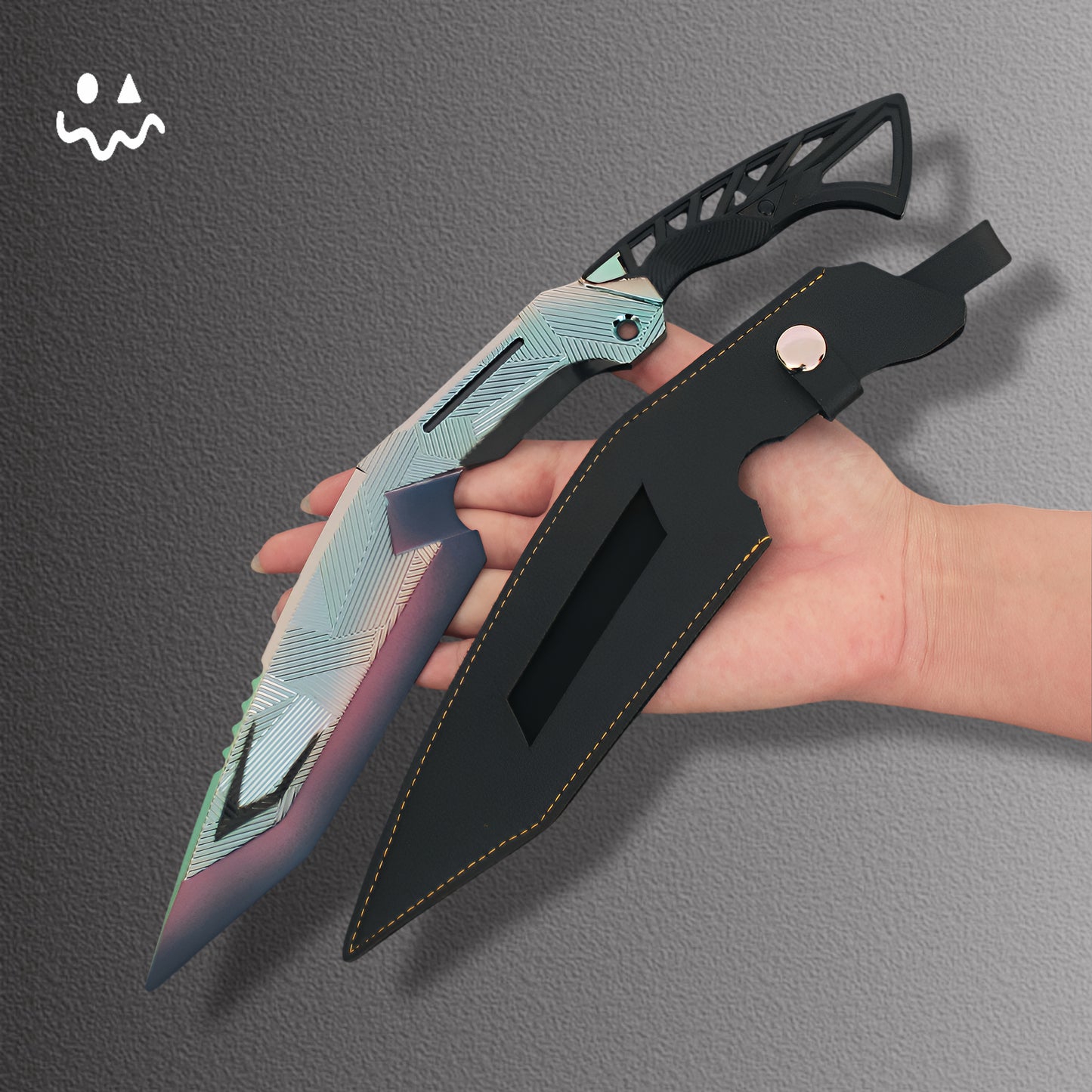 30CM/11.8" Arena Breakout  Darkness Star Nepalese Army Knife Blunt Blade Metal Replica