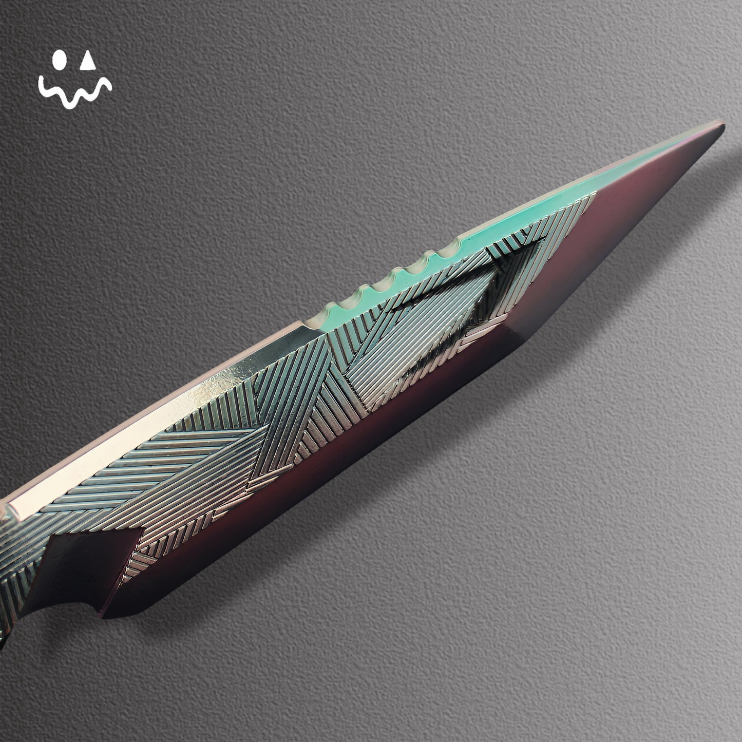 30CM/11.8" Arena Breakout  Darkness Star Nepalese Army Knife Blunt Blade Metal Replica