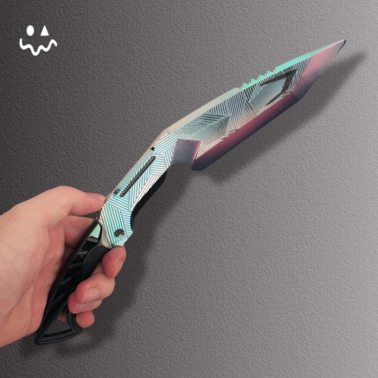 30CM/11.8" Arena Breakout  Darkness Star Nepalese Army Knife Blunt Blade Metal Replica