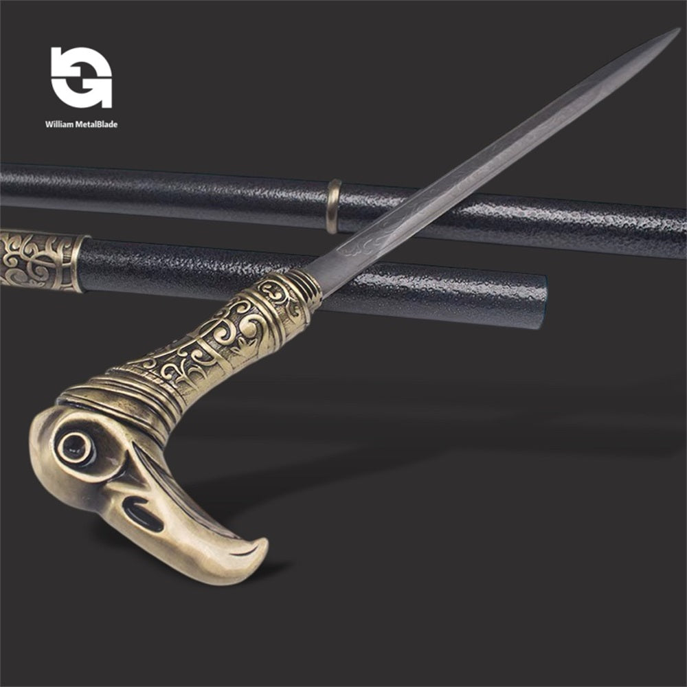 Assassin Cane-sword Life-size Blunt Metal Blade Cosplay Prop