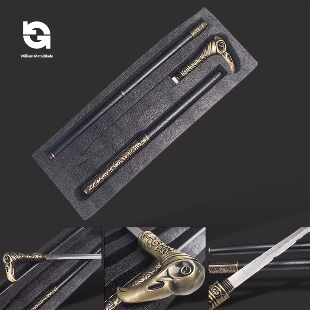 Assassin Cane-sword Life-size Blunt Metal Blade Cosplay Prop