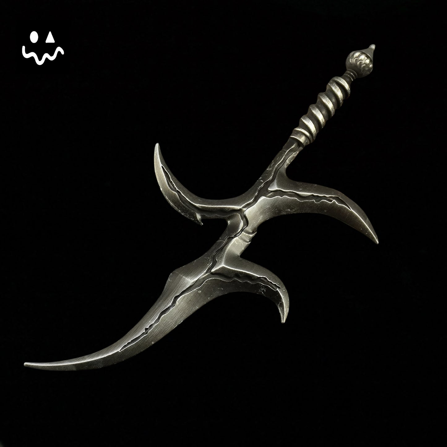 ER Black Knife Metal Miniature For Display