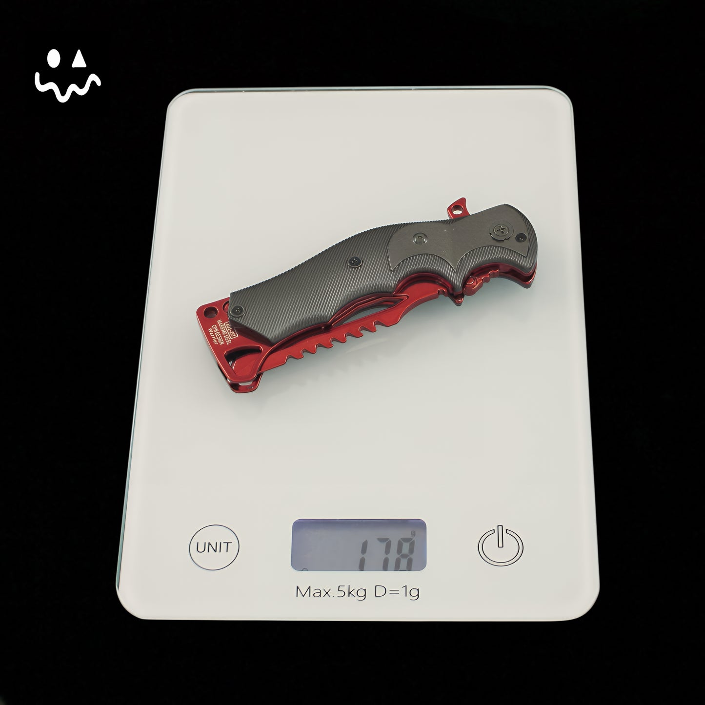 22CM/8.6" Arena Breakout Red Kite Folding Knife Metal Replica