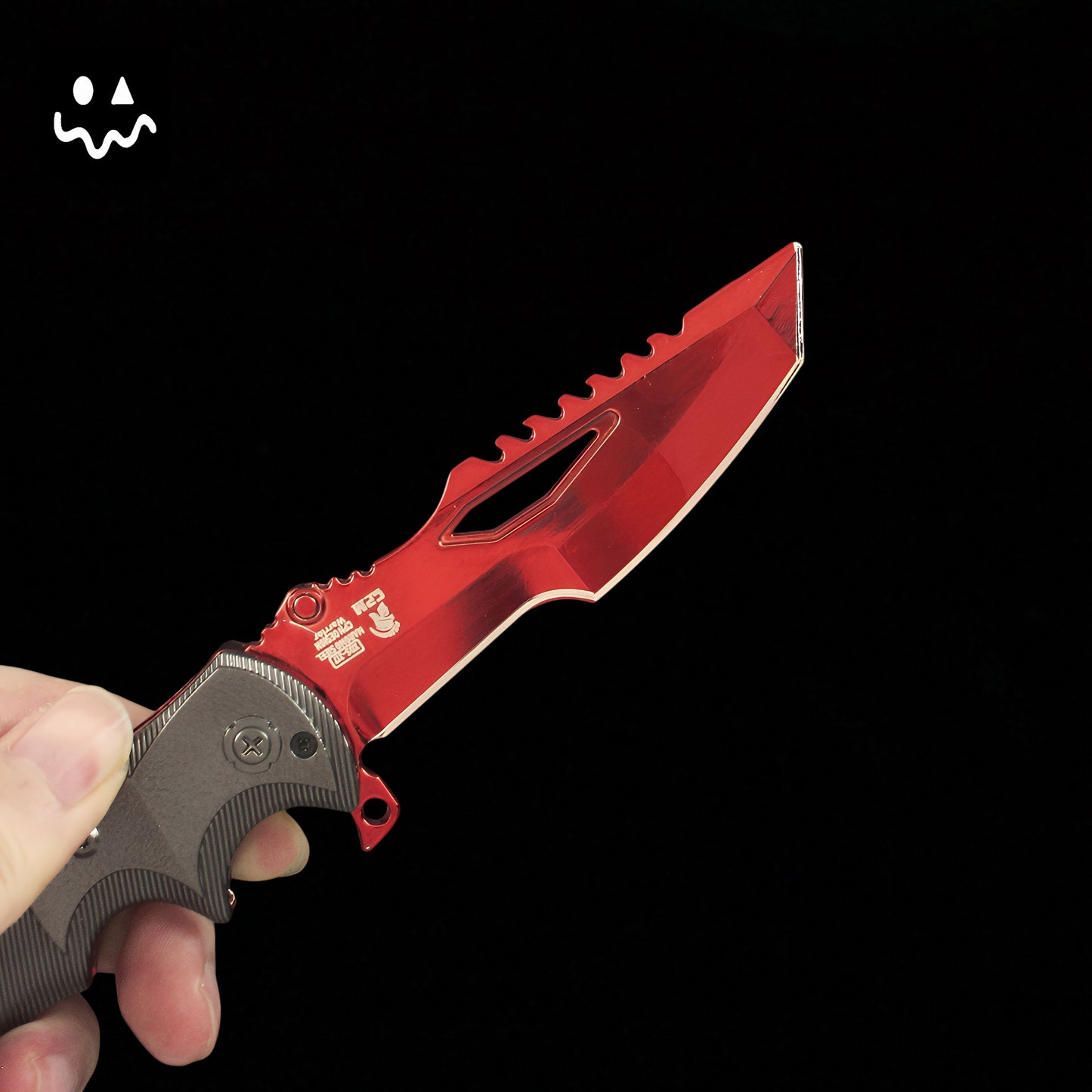 22CM/8.6" Arena Breakout Red Kite Folding Knife Metal Replica