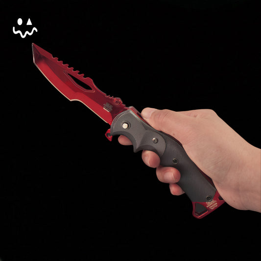 22CM/8.6" Arena Breakout Red Kite Folding Knife Metal Replica