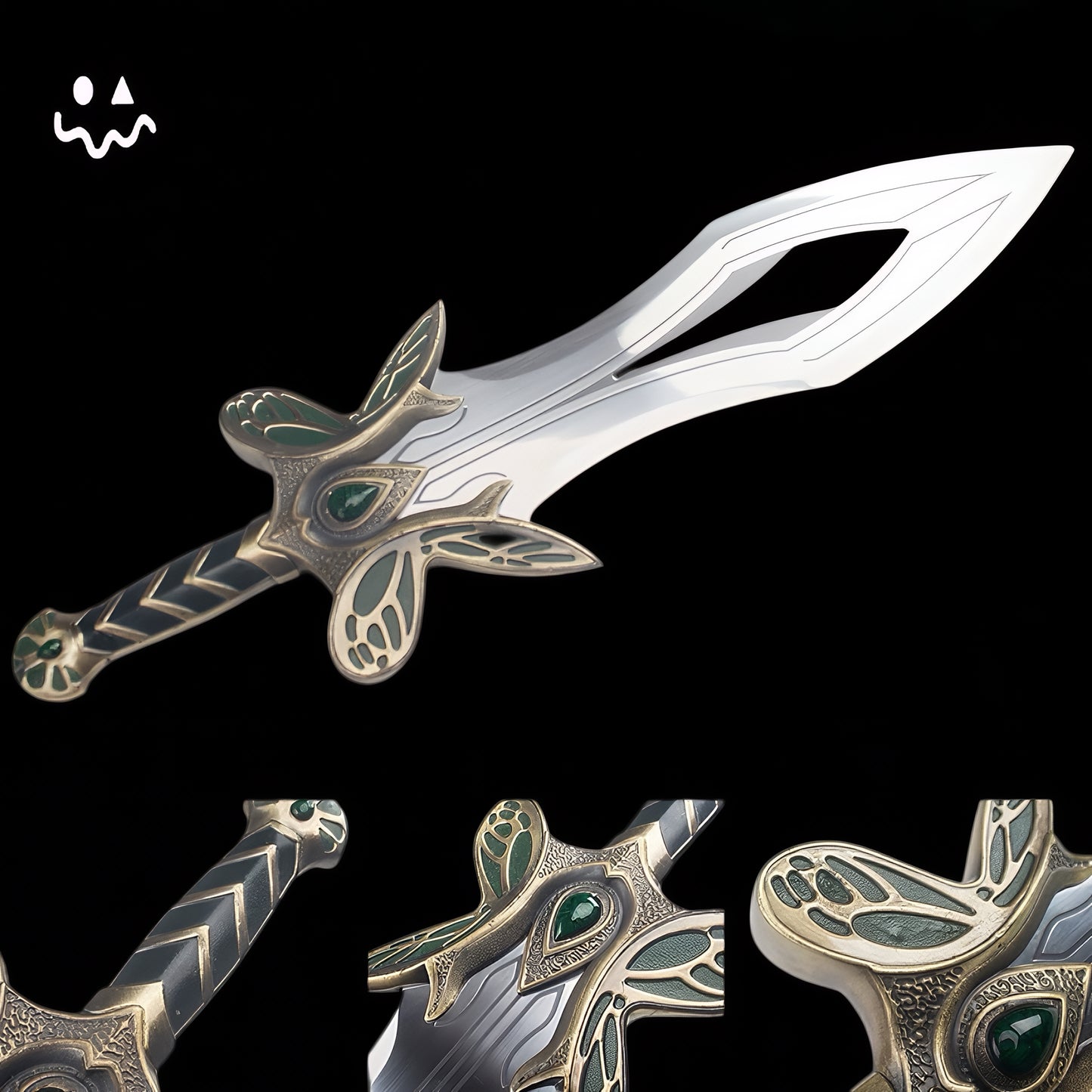 Butterfly Sword Life-size Cosplay Prop Metal Replica