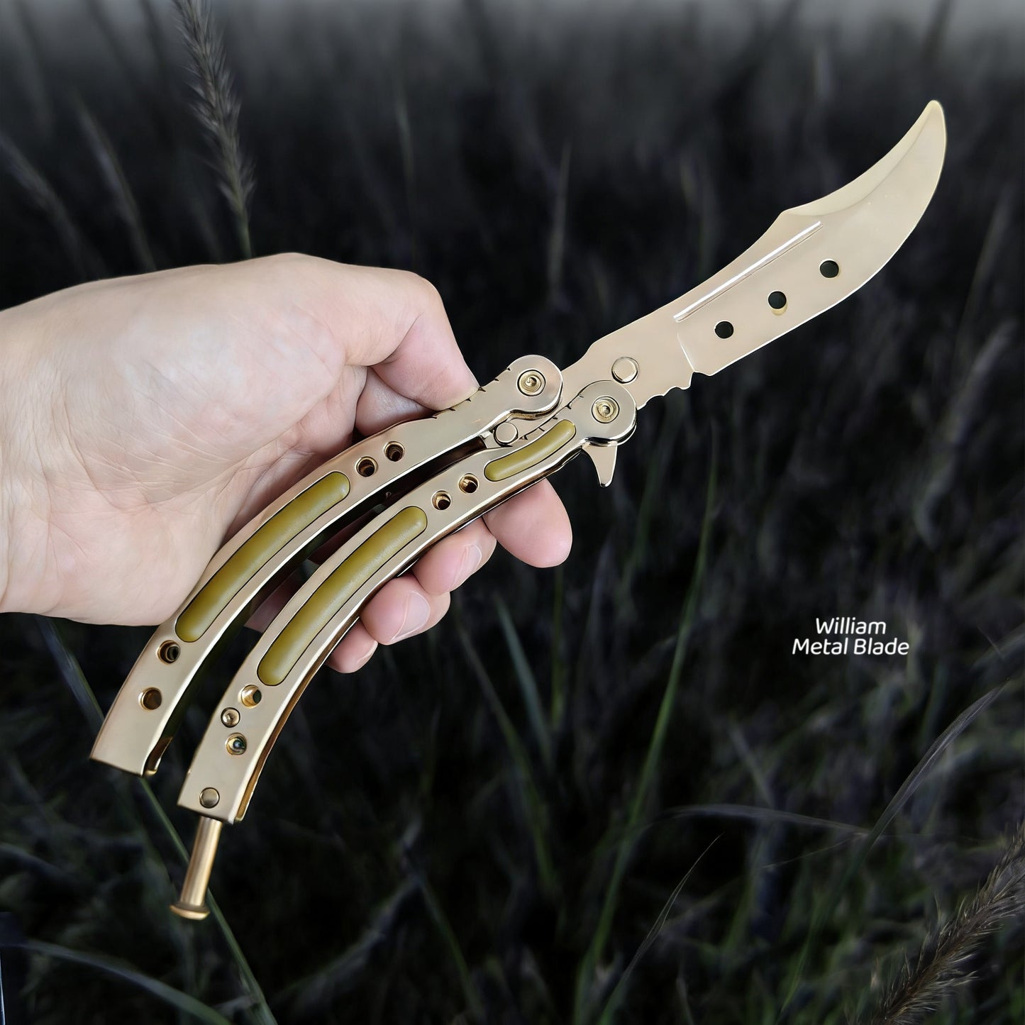 CS Balisong Blunt Blade Trainer Metal Replica Collection