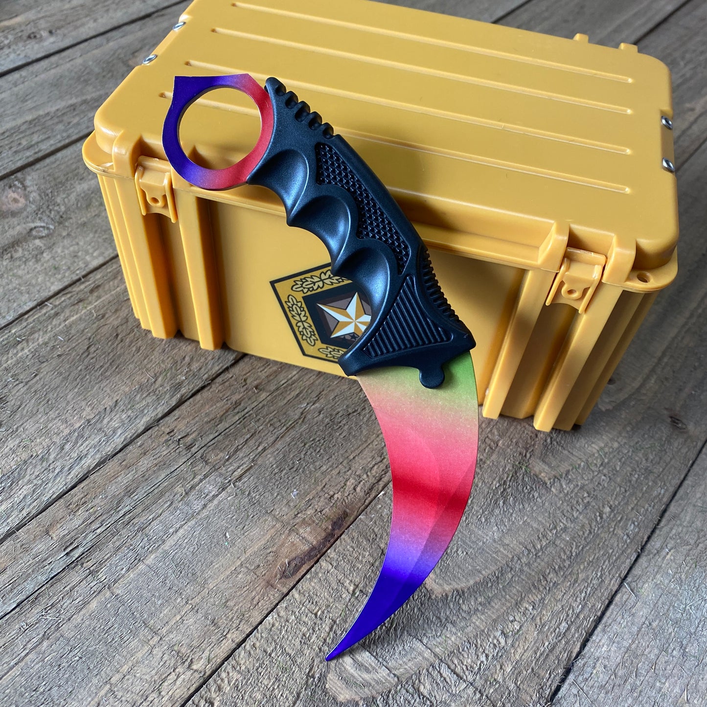 GO Gamma Case Skin Loot Box Fade Skin Karambit Knife Trainer