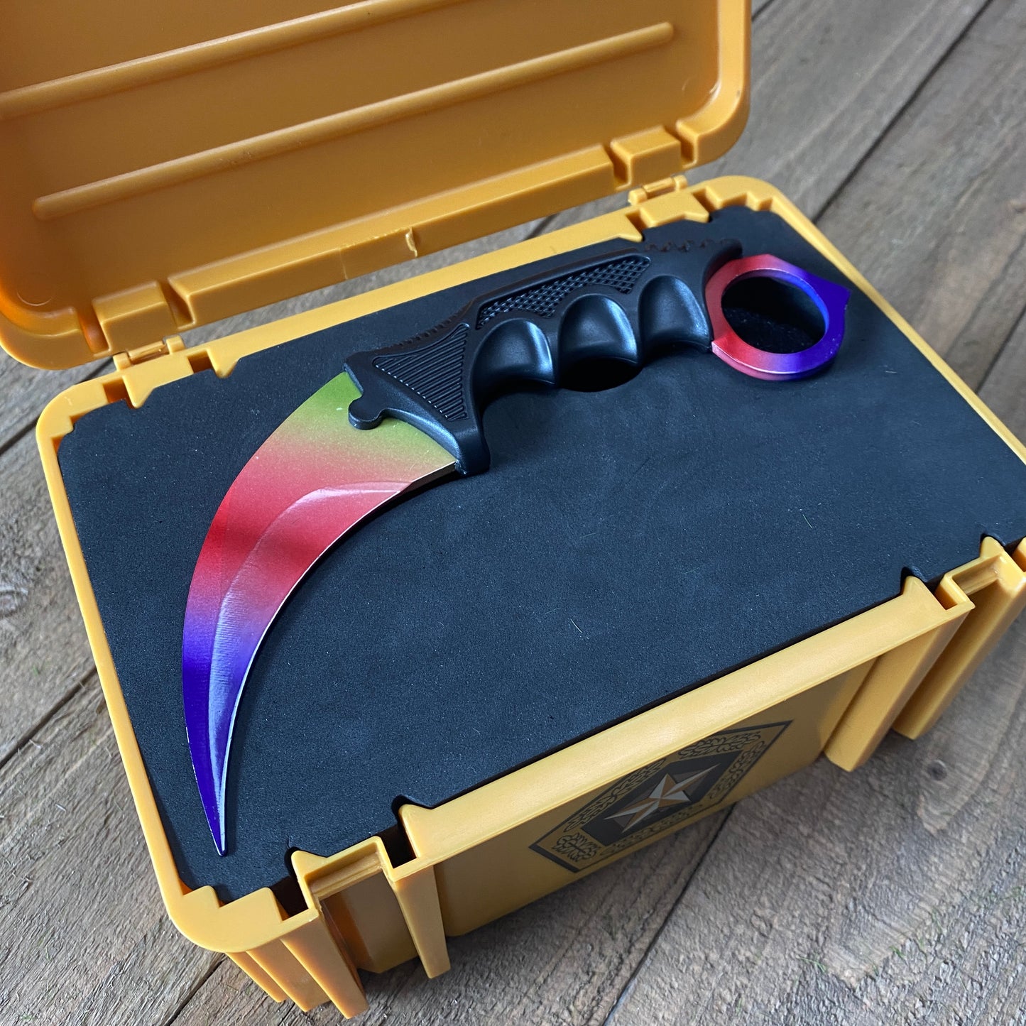 GO Gamma Case Skin Loot Box Fade Skin Karambit Knife Trainer