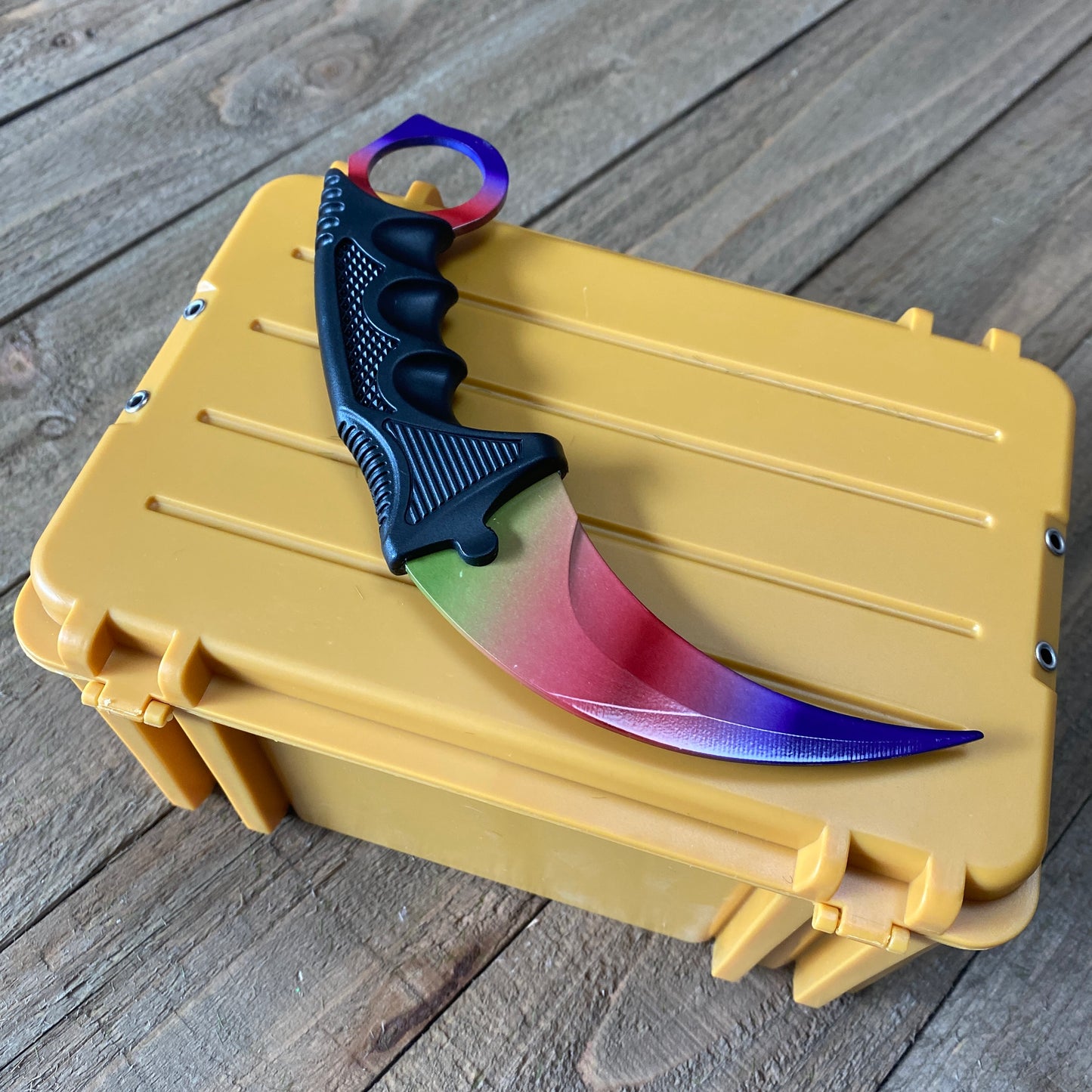 GO Gamma Case Skin Loot Box Fade Skin Karambit Knife Trainer