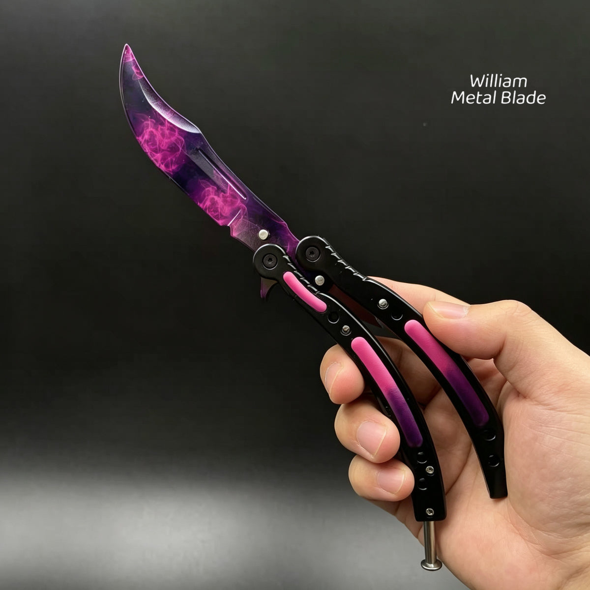 CSGO Balisong High-quality Blunt Blade Trainer Metal Replica