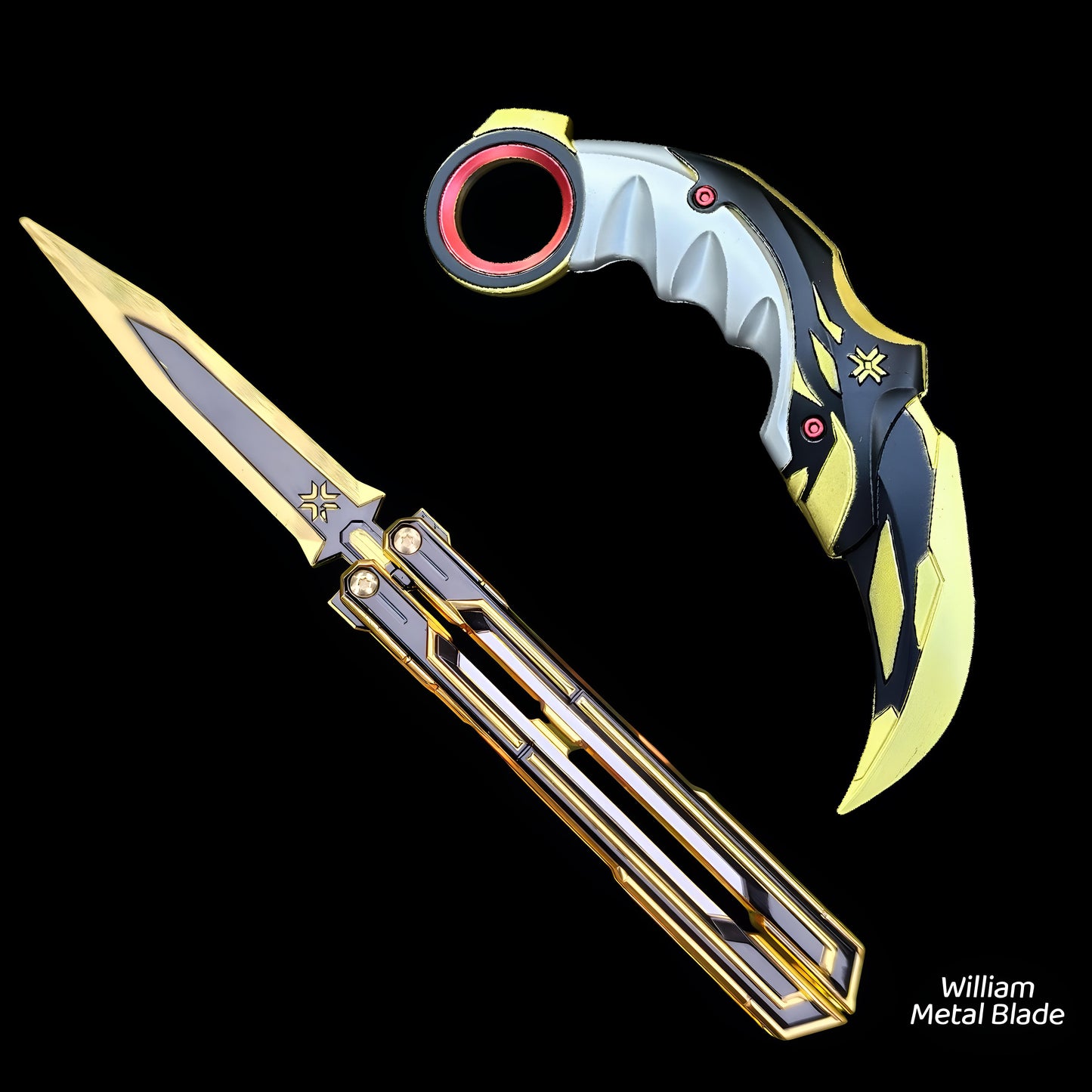 25CM/9.8" Champion 2025 Knife Metal Replica