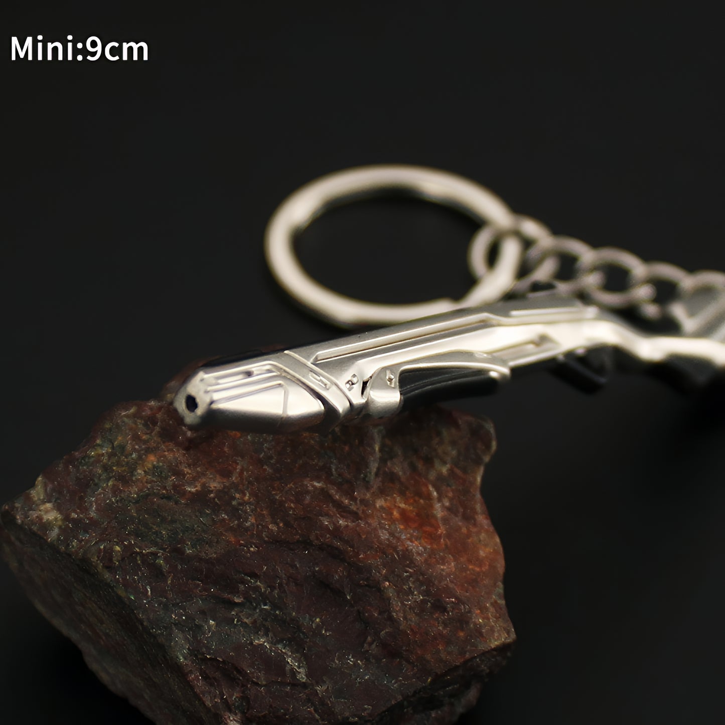 Val Tiny Radiant Crisis 001 Bucky Gun Metal Keychain