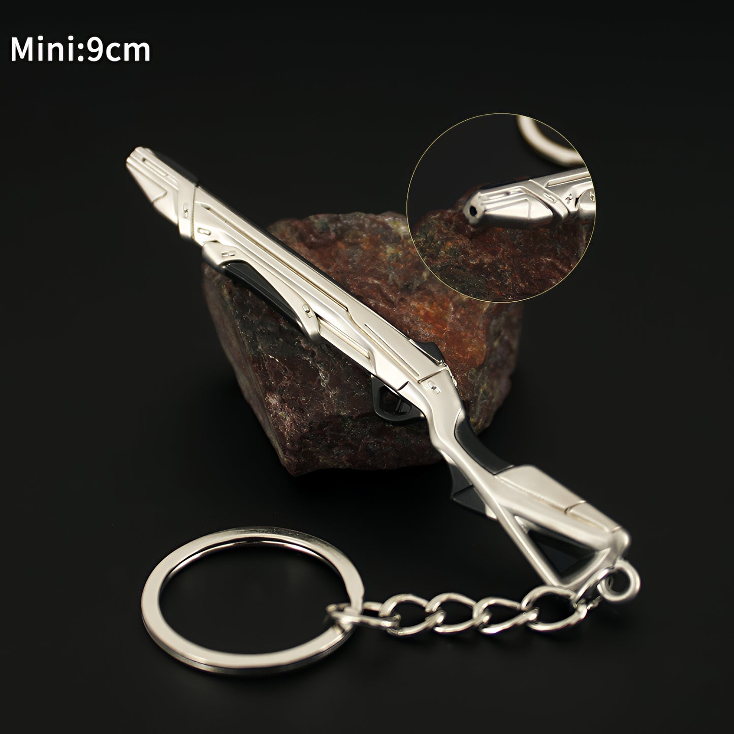 Val Tiny Radiant Crisis 001 Bucky Gun Metal Keychain