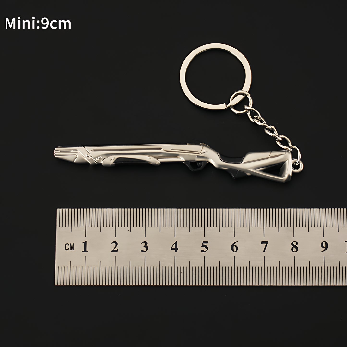 Val Tiny Radiant Crisis 001 Bucky Gun Metal Keychain