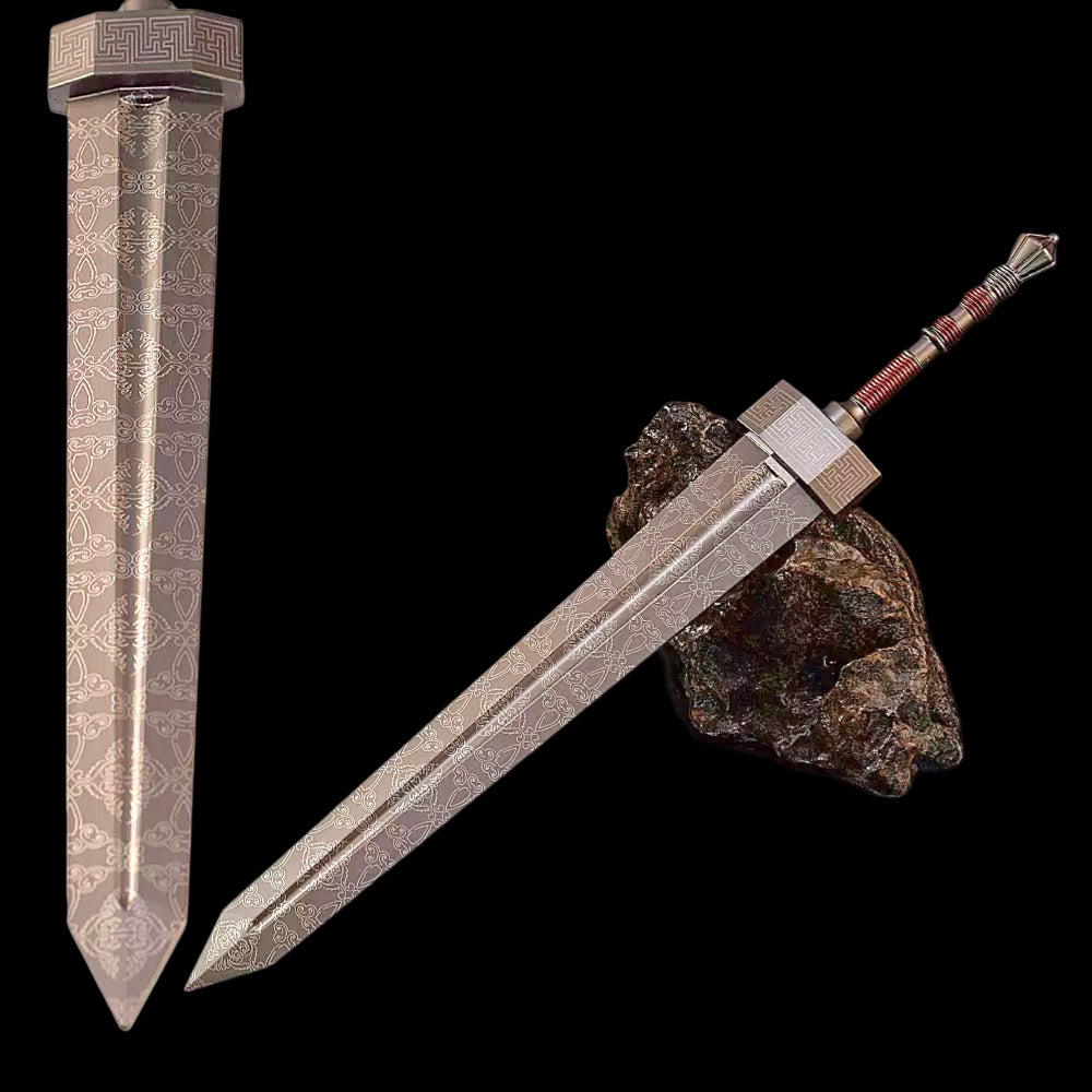 Damascus Pattern ER Greatsword Metal Replica 30CM/11.8''