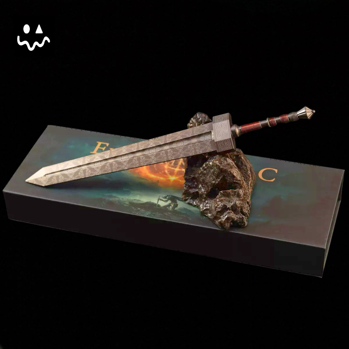 Damascus Pattern ER Greatsword Metal Replica 30CM/11.8''