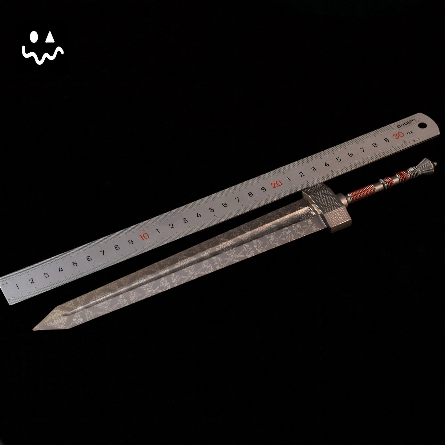 Damascus Pattern ER Greatsword Metal Replica 30CM/11.8''