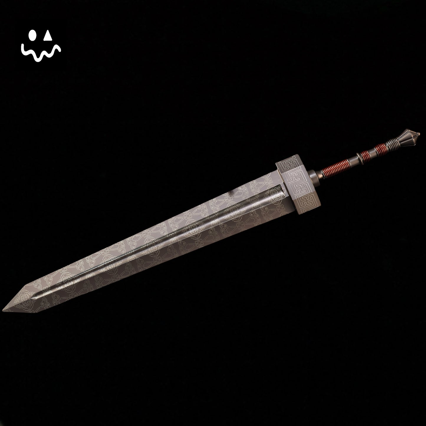 Damascus Pattern ER Greatsword Metal Replica 30CM/11.8''