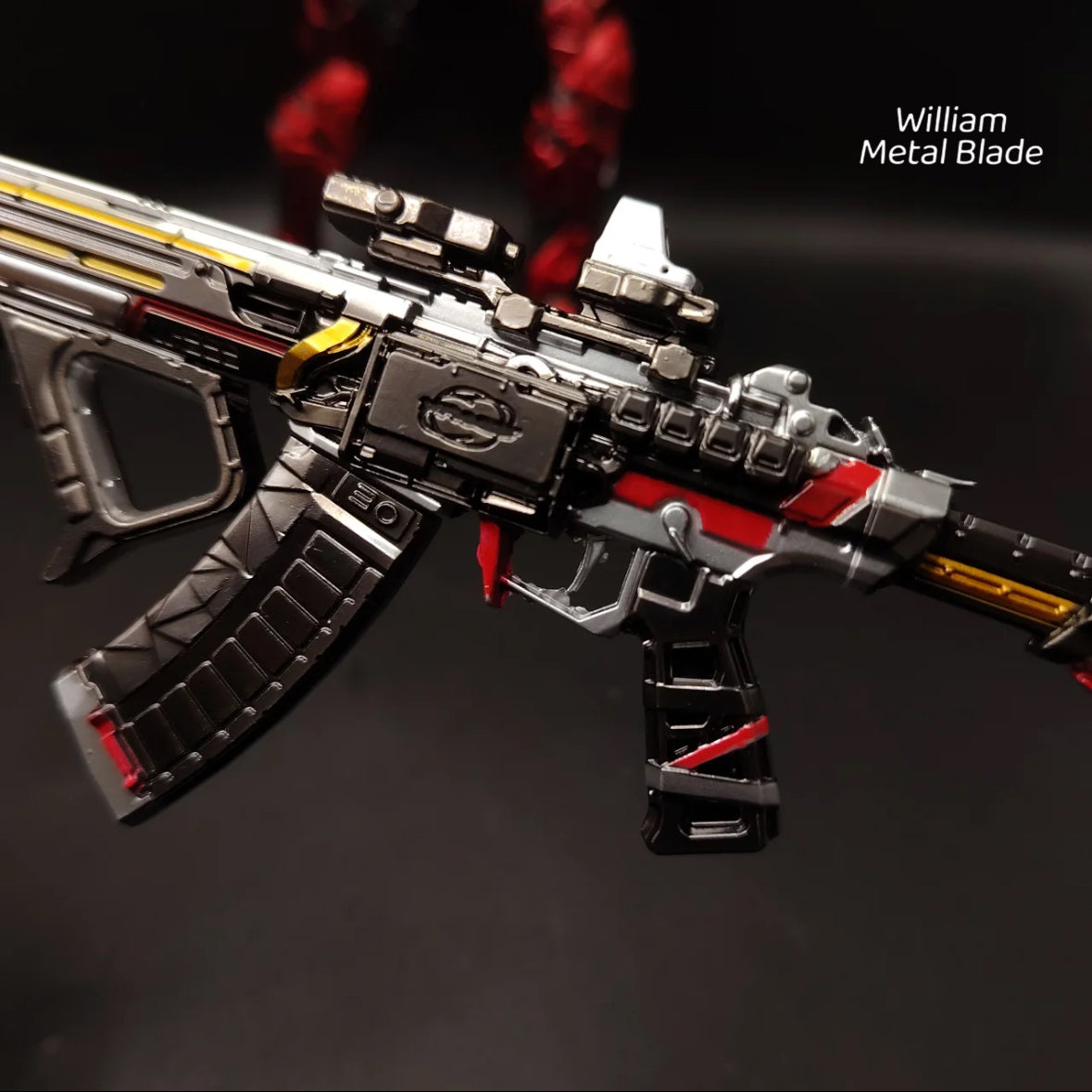 Delta Force Teng Long Assault Rifle Metal Miniature