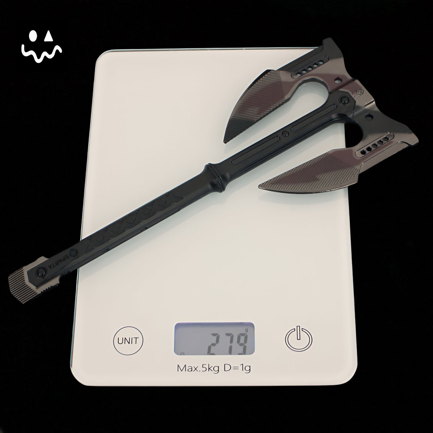 AB Mini Unyielding Fury Dual-Bladed Battle Axe Metal Replica