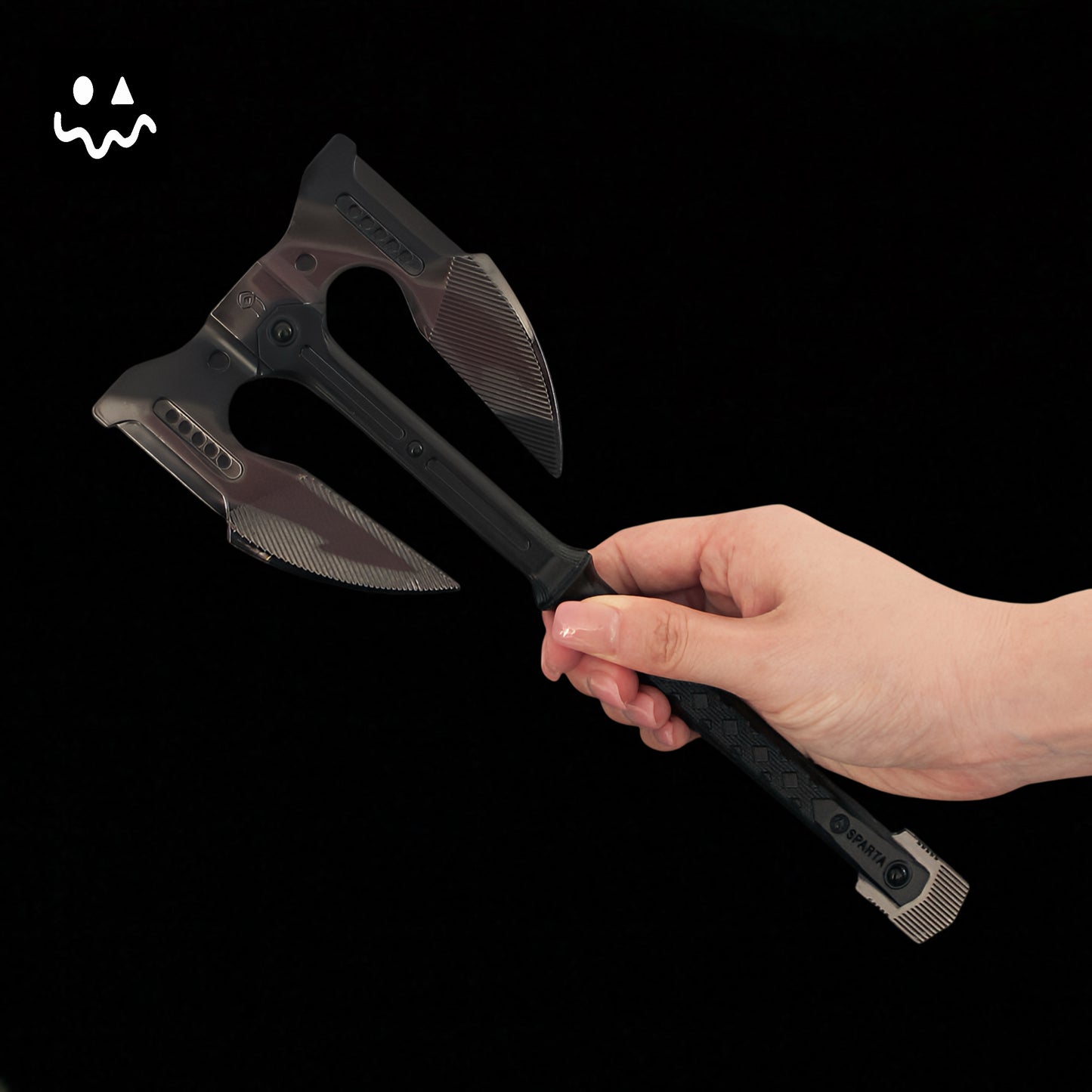 AB Mini Unyielding Fury Dual-Bladed Battle Axe Metal Replica