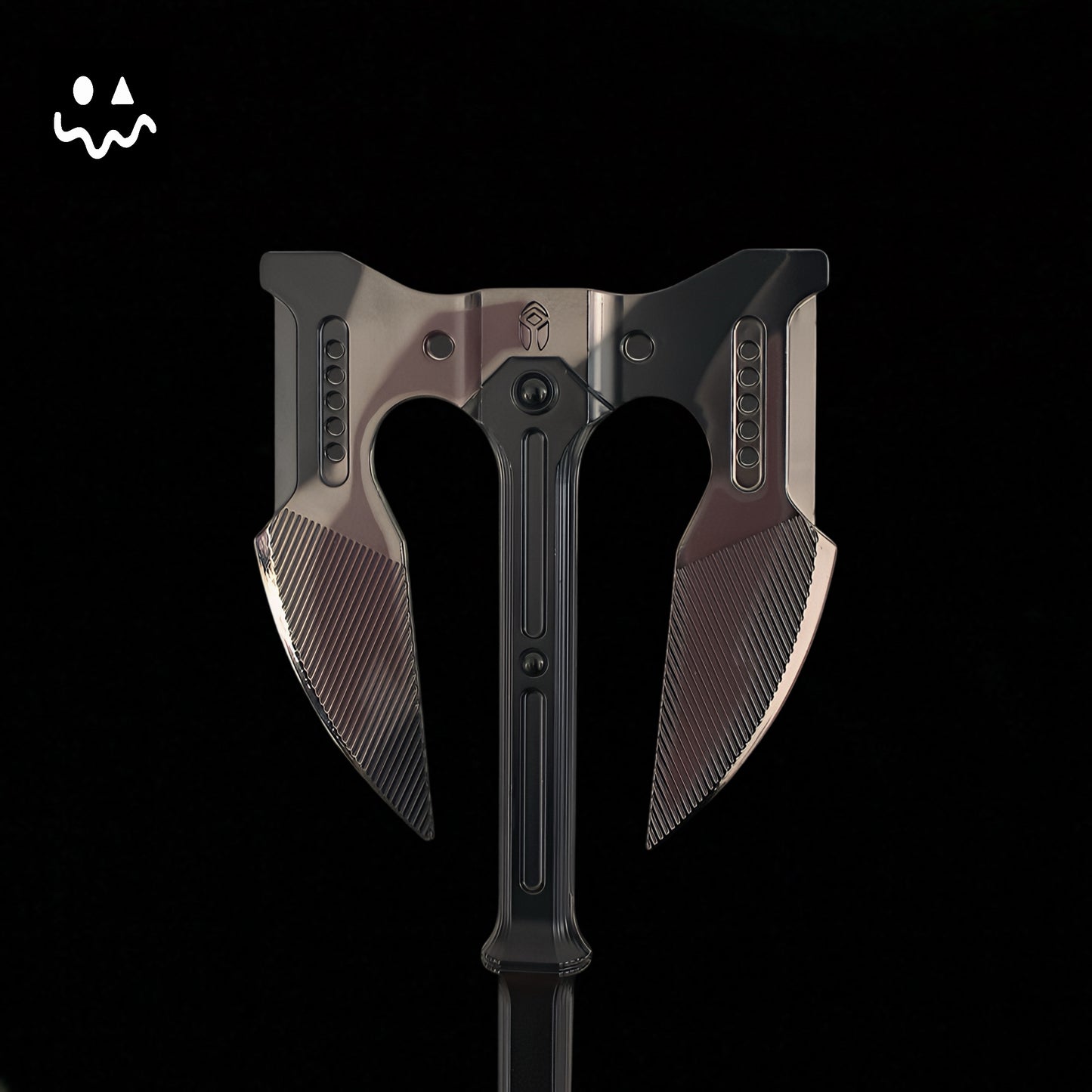 AB Mini Unyielding Fury Dual-Bladed Battle Axe Metal Replica